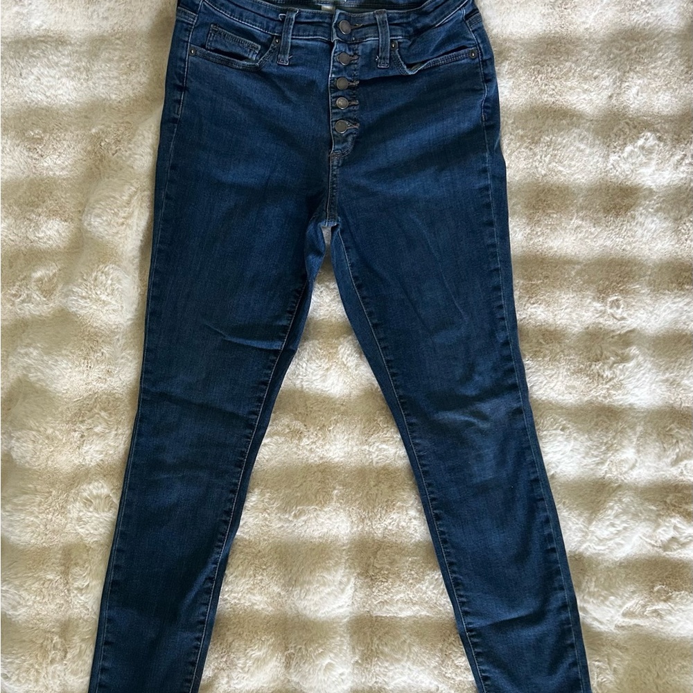 Universal Thread Dark Blue Skinny Jeans - Picture 2 of 8